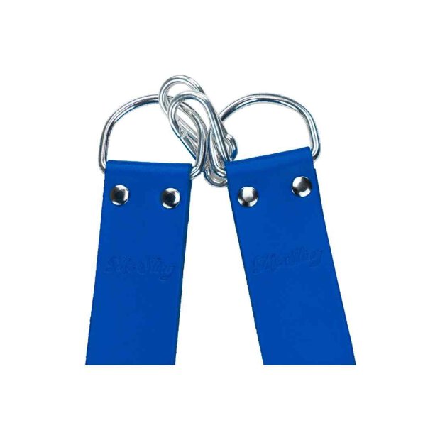 Leather sling loops - Blue