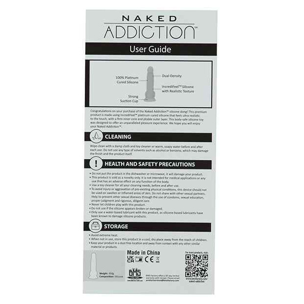 Naked Addiction Rotating & Vibrating Dong with Remote Caramel 20 cm