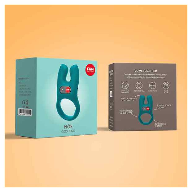 Fun Factory Nos Cock Ring Deep Sea Blue