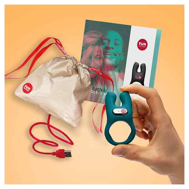 Fun Factory Nos Cock Ring Deep Sea Blue