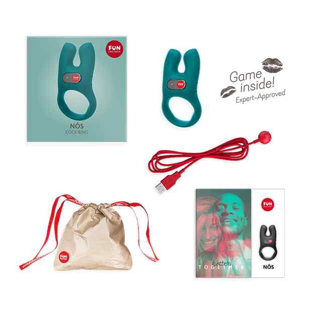 Fun Factory Nos Cock Ring Deep Sea Blue