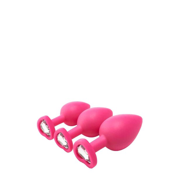 Flirts Anal Training Kit Gem Stone Pink