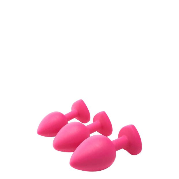 Flirts Anal Training Kit Gem Stone Pink