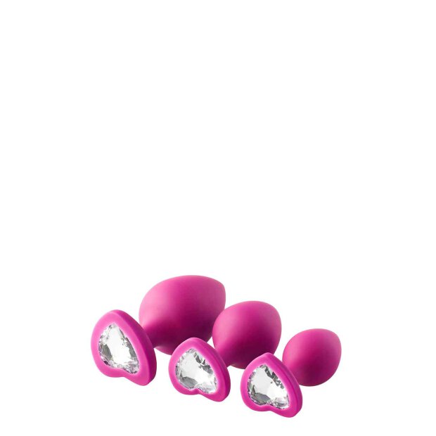 Flirts Anal Training Kit Gem Stone Pink