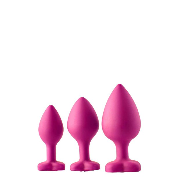 Flirts Anal Training Kit Gem Stone Pink