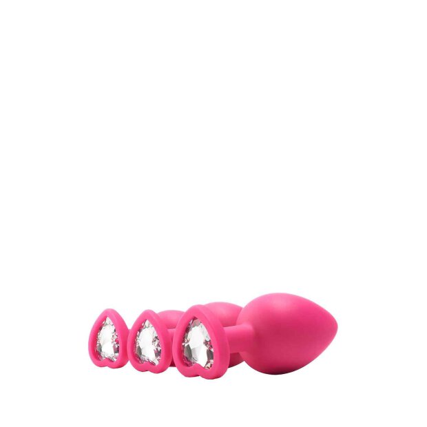 Flirts Anal Training Kit Gem Stone Pink