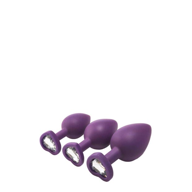 Flirts Anal Training Kit Gem Stone Purpl