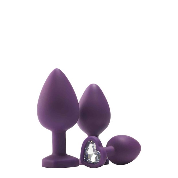 Flirts Anal Training Kit Gem Stone Purpl