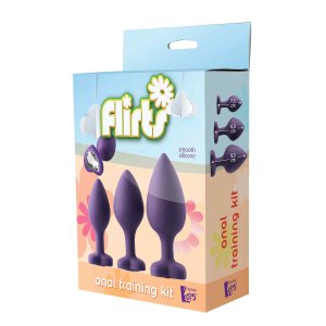 Flirts Anal Training Kit Gem Stone Purpl