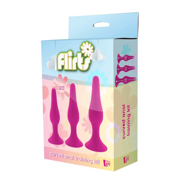 Flirts Curved Anal Training Kit Pink