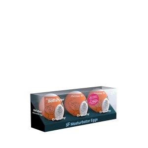 Satisfyer Masturbator Egg 3er Set Chrunchy