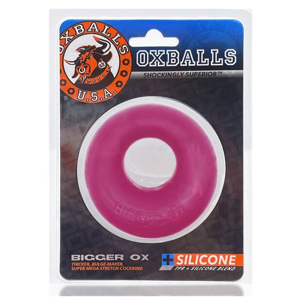 Oxballs BIGGER OX Cockring - Hot Pink Ice