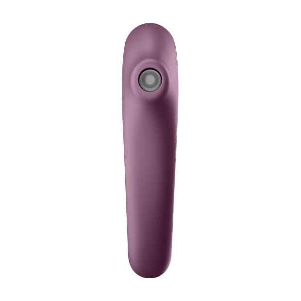 Satisfyer Dual Kiss Insertable Air Pulse Vibrator Wine Red