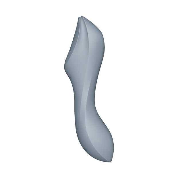 Satisfyer Curvy Trinity 3 Insertable Air Pulse Vibrator Blue Grey