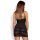 Obsessive Alluria Chemise & Tanga Black S/M - L/XL