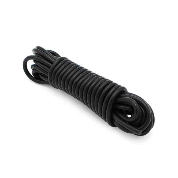 Silicone Rope Black 5 meter