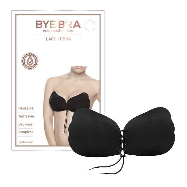 Bye Bra Lace-It Bra Black Cup A - D
