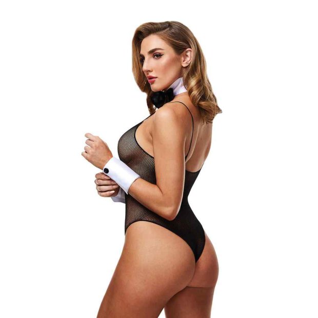 Fishnet Deluxe Tuxedo Bunny Teddy One Size Queen Size