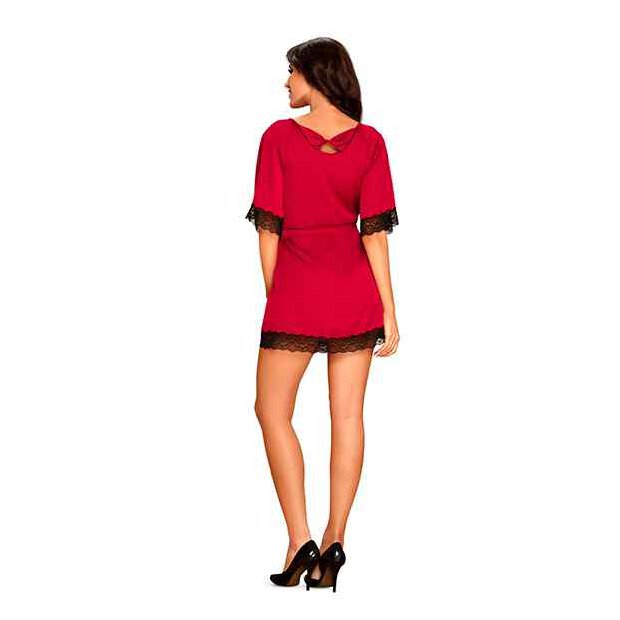 Obsessive Sensuelia Robe Red S/M - XXL