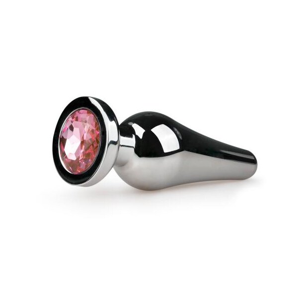 Metal Butt Plug No. 11 Silver/Pink