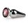 Metal Butt Plug No. 11 Silver/Pink