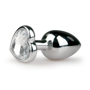 Metal Butt Plug No. 2 Silver/Clear