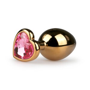 Metal Butt Plug No. 7 Gold/Pink