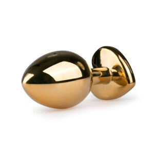 Metal Butt Plug No. 7 Gold/Pink