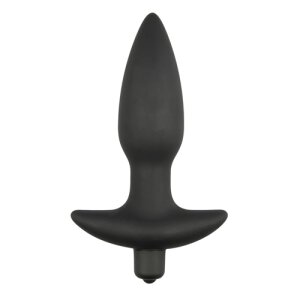 Black Vibrating Buttplug