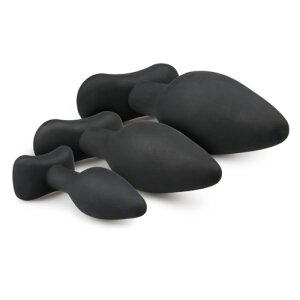 Black Silicone Buttplug Set