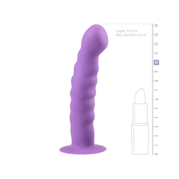 Silicone Suction Cup Dildo Purple