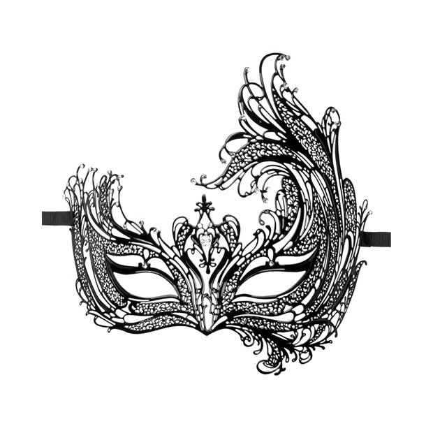 Metal Mask Asymmetrical Black