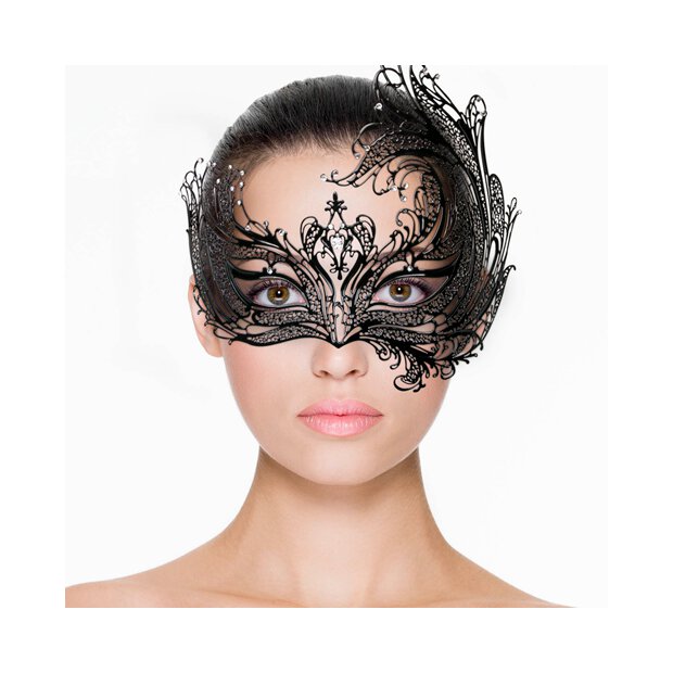 Metal Mask Asymmetrical Black