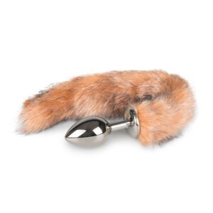 Fox Tail Plug No. 3 Silver 3,4 cm