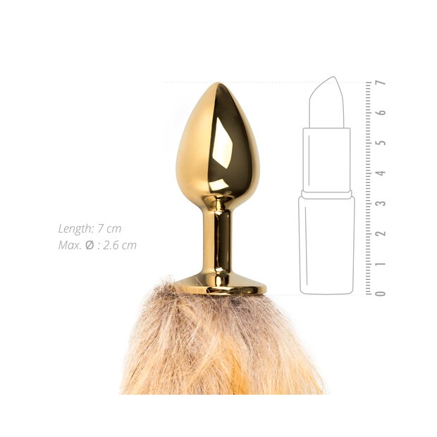 Fox Tail Plug No. 1 Gold 2,7 cm