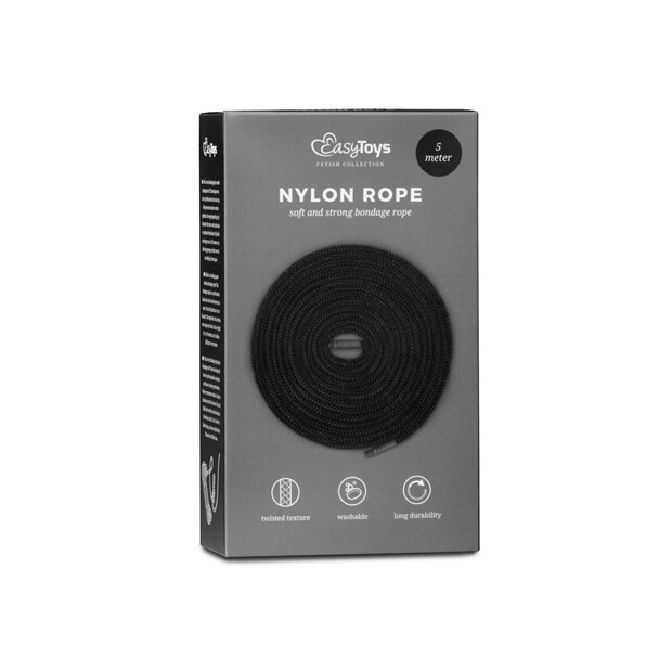 Black Bondage Rope 5m