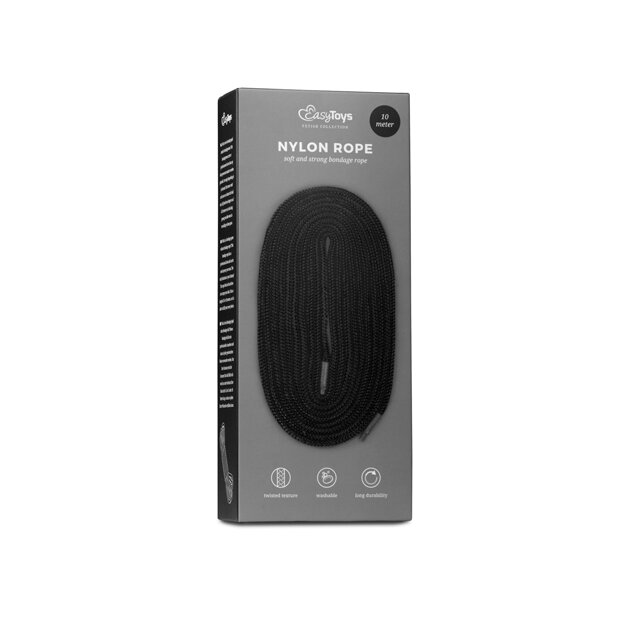 Black Bondage Rope 10m
