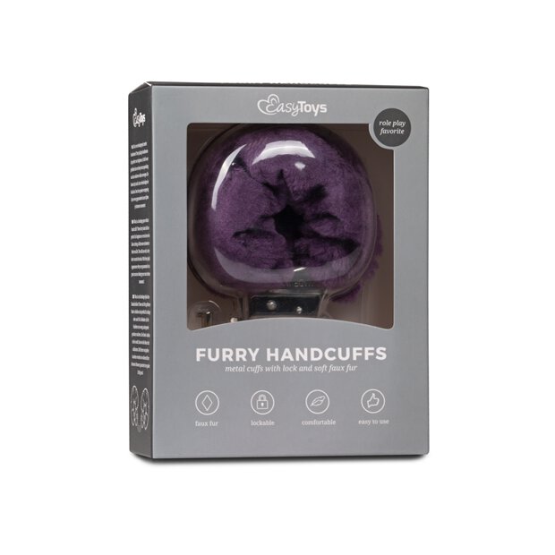 Furry Handcuffs Purple
