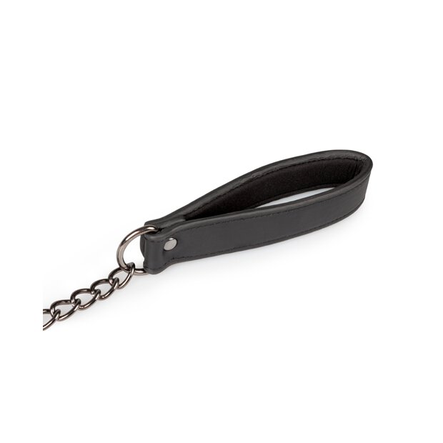 Leather Collar With Nipple Chains