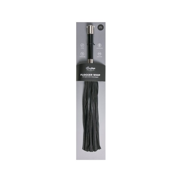 Long Flogger With Metal Grip