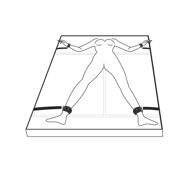 Under Mattress Restraint Set