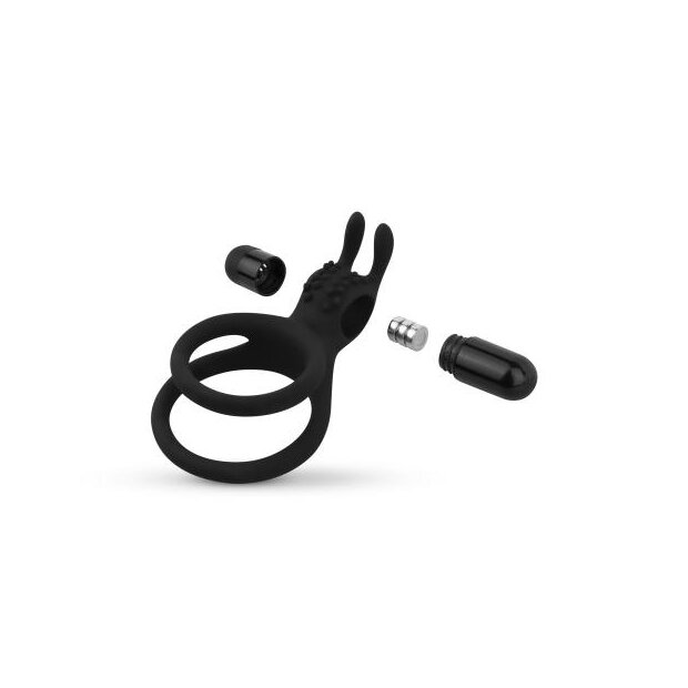 Share Ring Double Vibrating Cock Ring with Rabbit Ears