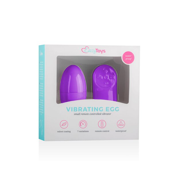 Easytoys Remote Control Vibrating Egg Purple