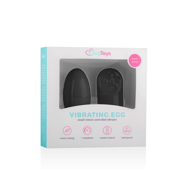 Easytoys Remote Control Vibrating Egg Black
