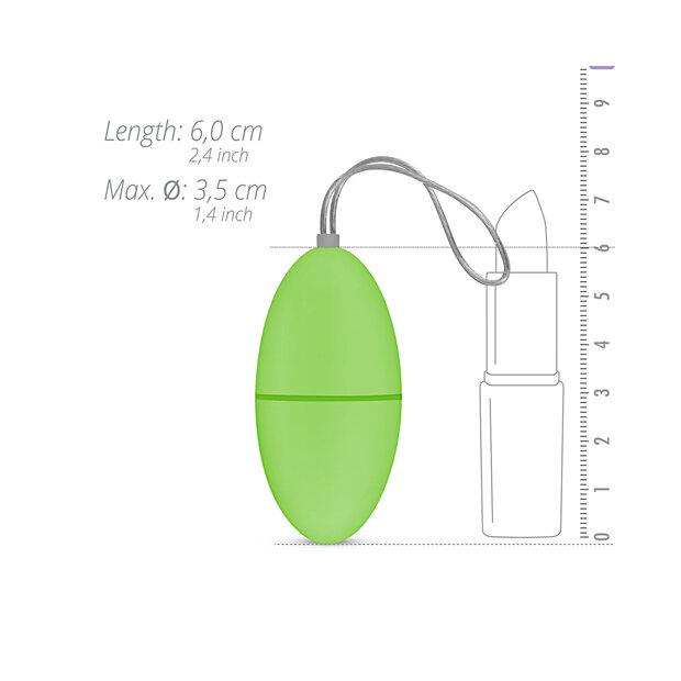 Easytoys Remote Control Vibrating Egg Green