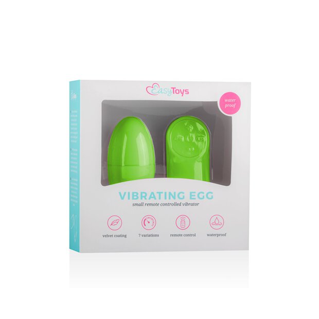 Easytoys Remote Control Vibrating Egg Green