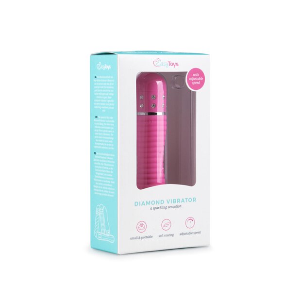 Mini Vibrator Ribbed Pink