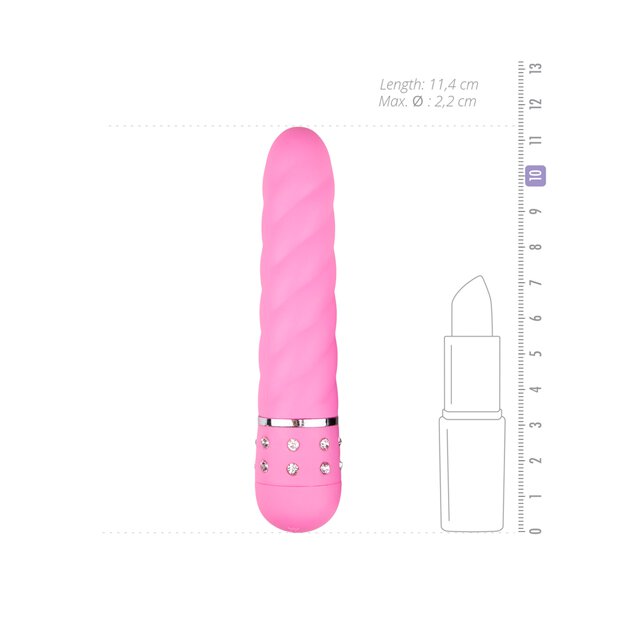 Mini Vibrator Twisted Pink