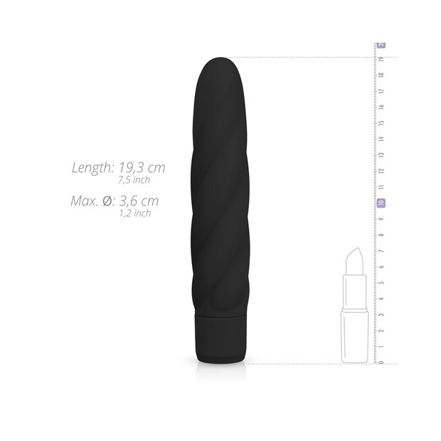 Black Silicone Vibrator