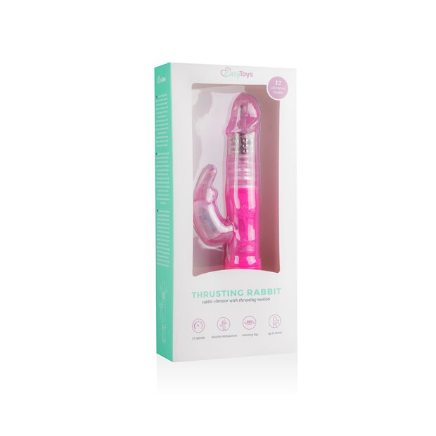 EasyToys Thrusting Rabbit Vibrator Pink